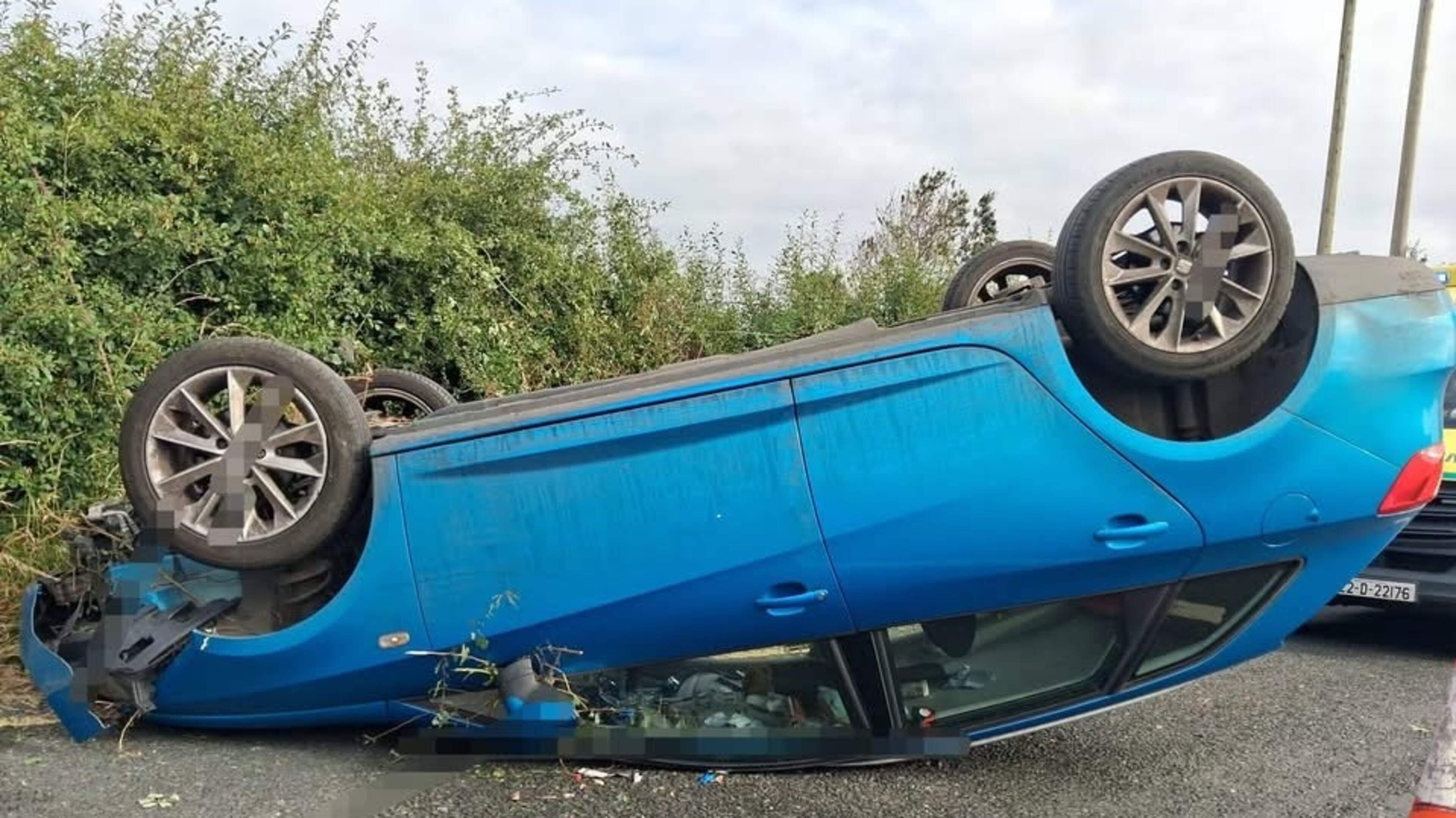 Driver who flipped car onto its roof during ‘horrific’ crash in Kildare tests positive for two types of drugs